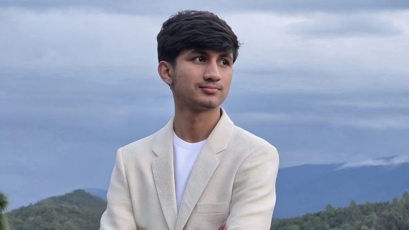 Portrait of Yubraj Pandeya, a young Nepali full-stack developer and digital innovator